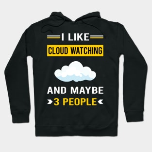 3 People Cloud Watching Hoodie